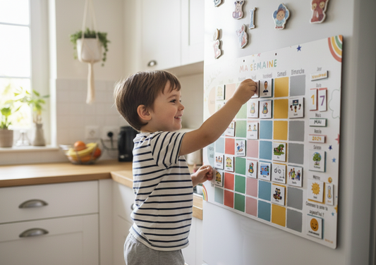 Tableau Magnétique Enfant – Organisation et Motivation Quotidienne