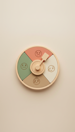 Roue des émotions Montessori bois gravé