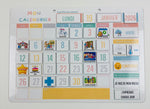 Petit calendrier magnétique évolutif enfant – 140 magnets éducatifs – Apprendre le temps et se repérer au quotidien