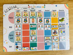 Petit Semainier Magnétique évolutif Enfant - format A4 – 100 Magnets Activités – Organisation Semaine & Autonomie - inspiration Montessori
