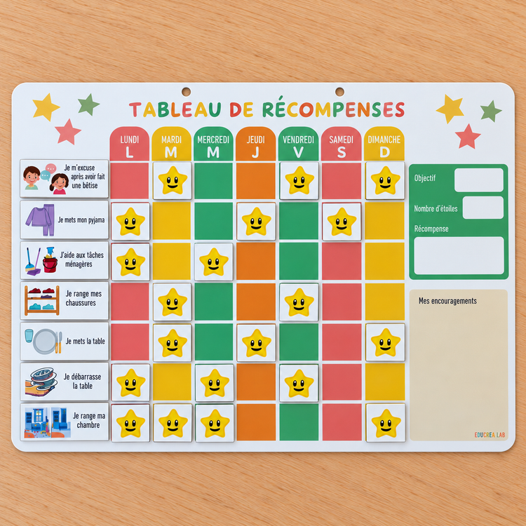 Tableau de récompenses